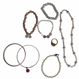 Lot of fancy little girls dress up jewelry